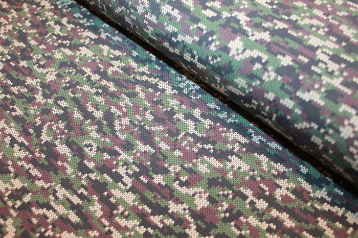 Bomuldsjersey camouflage